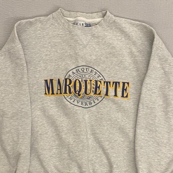 Gear For Sports Other - Vintage Gear For Sports Marquette University Crewneck Sweatshirt X-Large Gray